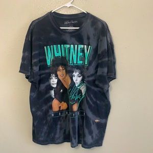 Whitney Houston tie-dye shirt